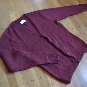 Our Legacy wool and alpaca red cardigan